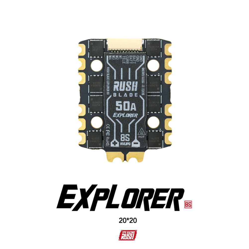 RUSH BLADE 50A EXPLORER 8S 4-in-1 ESC (20*20) – RUSHFPV